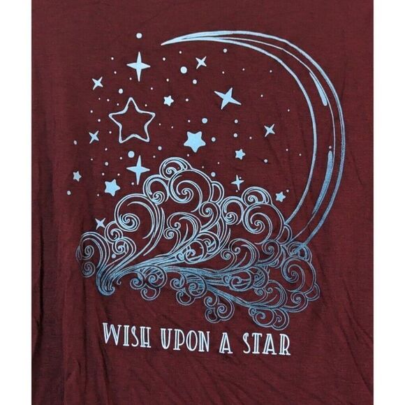 Stunner California Womens Size Medium Maroon Long Sleeve Scoop Neck T-Shirt - Picture 7 of 9